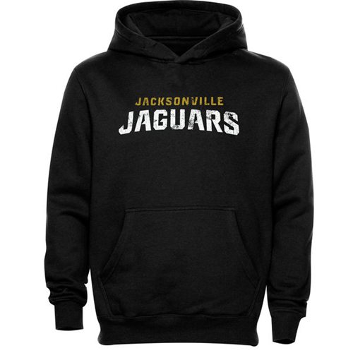 Jacksonville Jaguars Faded Wordmark Hoodie Black - Click Image to Close